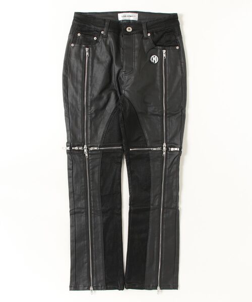 ROYAL FLASH(ロイヤルフラッシュ)の「LOIN ARMIS/ロインアルミス/Cross Zip Layer Coating Pants(その他パンツ・メンズ・ブラック・S/M)」の1枚目の写真