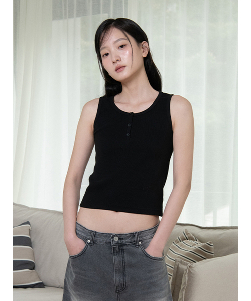 OAFISH(オアフィッシュ)の「OAF HENLEYNECK SLEEVELESS, BLACK(Tシャツ/カットソー・レディース・その他・ONE SIZE)」の5枚目の写真