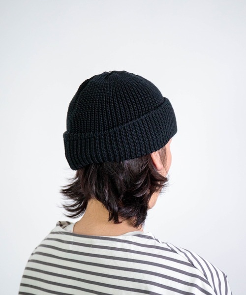 LEUCHTFEUER（ロイフトフォイヤー）の「[LEUCHTFEUER] JUIST / ニットキャップ（ニットキャップ/ビーニー・メンズ・ライトブルー/ブラック/キナリ/ネイビー/ダークグレー・FREE）」の16枚目の写真