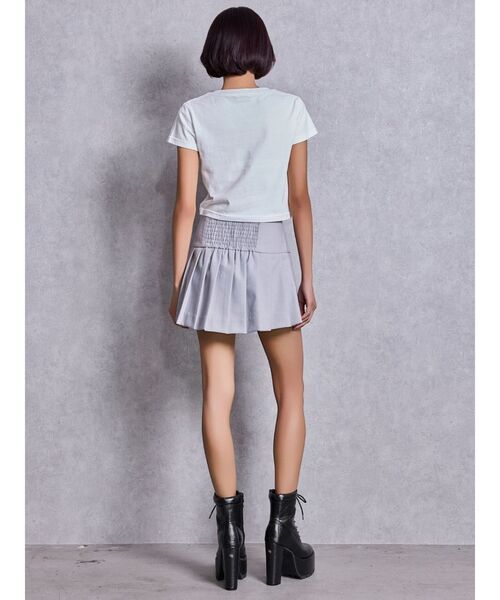 GYDA(ジェイダ)の「SIMILAR GYDAショートTシャツ(Tシャツ/カットソー・レディース・オフホワイト/ブラック・FREE)」の11枚目の写真