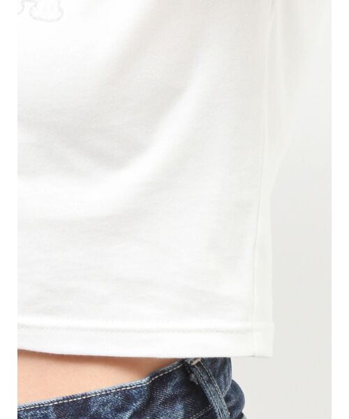 GYDA(ジェイダ)の「SIMILAR GYDAショートTシャツ(Tシャツ/カットソー・レディース・オフホワイト/ブラック・FREE)」の17枚目の写真