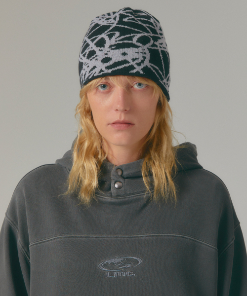 LMCの「FLOWER UNCUFFED BEANIE gray（ニットキャップ/ビーニー・レディース・その他・ONE SIZE）」の2枚目の写真