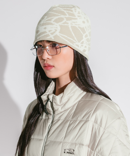 LMCの「FLOWER UNCUFFED BEANIE gray（ニットキャップ/ビーニー・レディース・その他・ONE SIZE）」の6枚目の写真