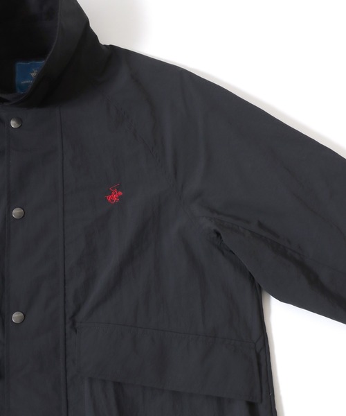 BEVERLY HILLS POLO CLUB(ビバリーヒルズポロクラブ)の「BEVERLY HILLS POLO CLUB/ビバリーヒルズポロクラブ Hunting Jacket/オーバーサイズ ナイロン 襟コーデュロイ ショート丈 ハンティングジャケット/ブルゾン/レディース メンズ(ブルゾン・レディース・サックスブルー/ブラック/グリーン/オリーブ・L/LL/M)」の22枚目の写真