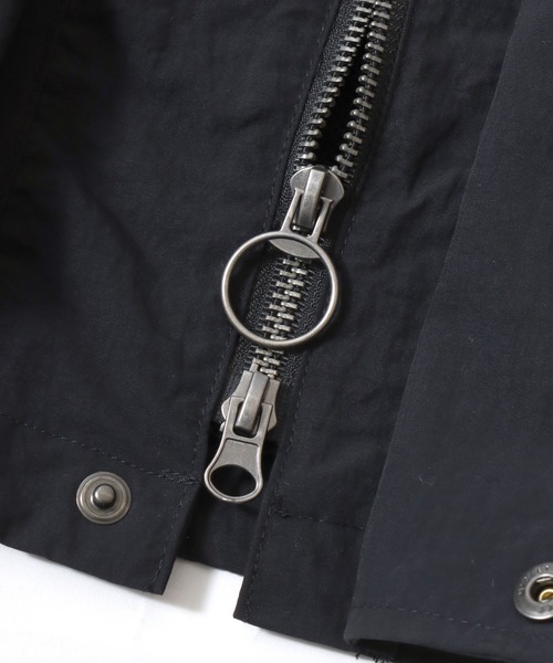 BEVERLY HILLS POLO CLUB(ビバリーヒルズポロクラブ)の「BEVERLY HILLS POLO CLUB/ビバリーヒルズポロクラブ Hunting Jacket/オーバーサイズ ナイロン 襟コーデュロイ ショート丈 ハンティングジャケット/ブルゾン/レディース メンズ(ブルゾン・レディース・サックスブルー/ブラック/グリーン/オリーブ・L/LL/M)」の21枚目の写真