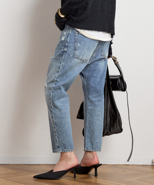 R13（アールサーティーン）の「*【R13/アールサーティーン】TAILORED DROP DENIM（デニムパンツ・レディース・ブルー・28/27/26）」の2枚目の写真