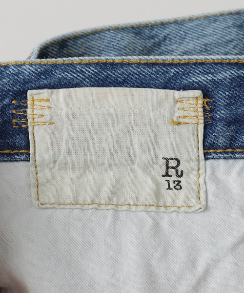 R13（アールサーティーン）の「*【R13/アールサーティーン】TAILORED DROP DENIM（デニムパンツ・レディース・ブルー・28/27/26）」の17枚目の写真