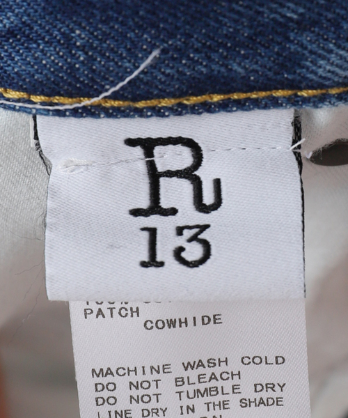 R13（アールサーティーン）の「*【R13/アールサーティーン】TAILORED DROP DENIM（デニムパンツ・レディース・ブルー・28/27/26）」の18枚目の写真