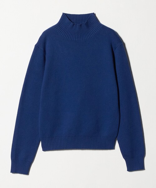 A DAY IN THE LIFE UNITED ARROWS(アデイインザライフユナイテッドアローズ)の「コットンカシミヤ スムース ハイネックニット2 <A DAY IN THE LIFE>(ニット/セーター・レディース・ロイヤルブルー/ブラック/ナチュラル・FREE)」の3枚目の写真