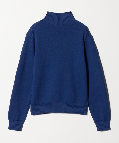 A DAY IN THE LIFE UNITED ARROWS(アデイインザライフユナイテッドアローズ)の「コットンカシミヤ スムース ハイネックニット2 <A DAY IN THE LIFE>(ニット/セーター・レディース・ロイヤルブルー/ブラック/ナチュラル・FREE)」の4枚目の写真