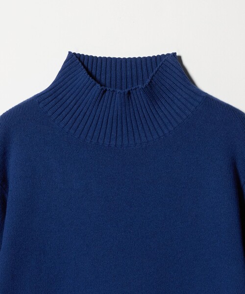 A DAY IN THE LIFE UNITED ARROWS(アデイインザライフユナイテッドアローズ)の「コットンカシミヤ スムース ハイネックニット2 <A DAY IN THE LIFE>(ニット/セーター・レディース・ロイヤルブルー/ブラック/ナチュラル・FREE)」の5枚目の写真