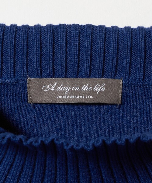 A DAY IN THE LIFE UNITED ARROWS(アデイインザライフユナイテッドアローズ)の「コットンカシミヤ スムース ハイネックニット2 <A DAY IN THE LIFE>(ニット/セーター・レディース・ロイヤルブルー/ブラック/ナチュラル・FREE)」の15枚目の写真