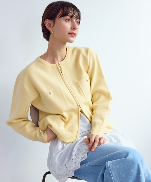 ミラノリブダブルジップニットカーディガン（カーディガン/ボレロ