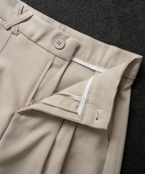 on:nue（オンニュ）の「【on:nue】[着用動画あり！] [低身長/高身長/サイズ展開有/3色展開] ダブルタックセンタープレススラックスパンツ/2026 SS COLLECTION（スラックス・レディース・ブラウン/ブラック/アイボリー・LARGE/MEDIUM/SMALL）」の19枚目の写真