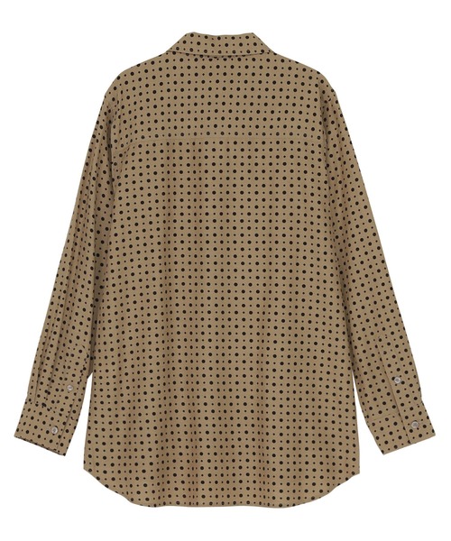 ZUCCa(ズッカ)の「DOT SQUARE PRINT / S(シャツ/ブラウス・レディース・ベージュ/ブラック・M size)」の10枚目の写真