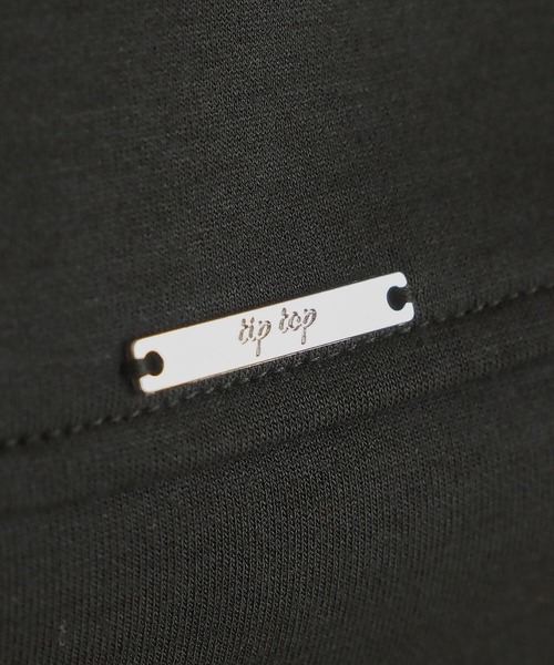 tiptop（ティップトップ）の「ダンボール袖切り替えプレート付きパーカー（パーカー・レディース・ブラック系その他/グレー・FREE）」の7枚目の写真