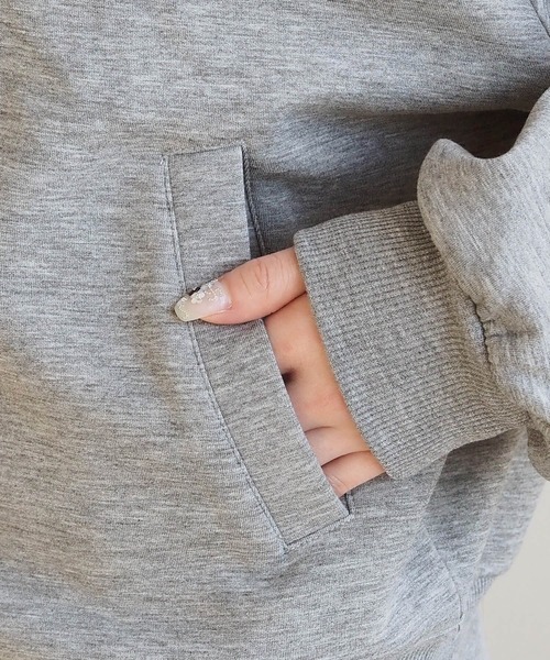 tiptop（ティップトップ）の「ダンボール袖切り替えプレート付きパーカー（パーカー・レディース・ブラック系その他/グレー・FREE）」の20枚目の写真