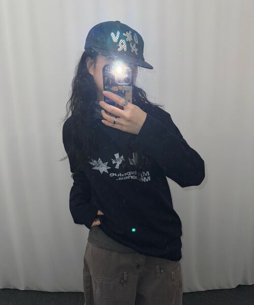 mydeepbluememories（マイディープブルーメモリーズ）の「SYMBOL GRAPHIC LONG SLEEVE(NAVY)（Tシャツ/カットソー・レディース・ネイビー・LARGE/SMALL）」の8枚目の写真