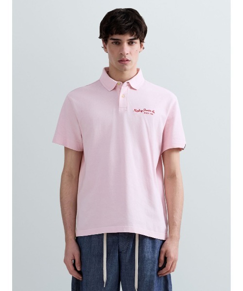 REPLAY（リプレイ）の「コットンピケポロシャツ（ポロシャツ・メンズ・ダークブラック/スカイブルー/ベビーピンク・X-LARGE/LARGE/MEDIUM/SMALL）」の3枚目の写真
