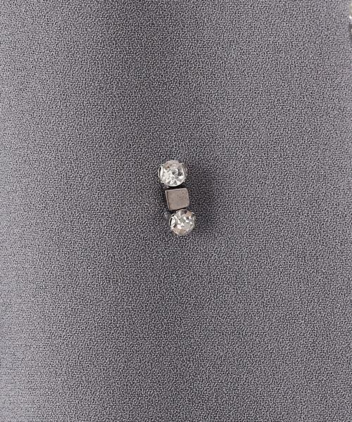 Diagram（ダイアグラム）の「刺繍ワイドサロペット（サロペット/オーバーオール・レディース・ブラック/グレー・36/38）」の7枚目の写真