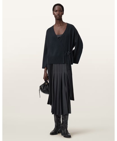 ALLSAINTS(オールセインツ)の「LUCILLE 2-IN-1 DRESS | LUCILLE 2-IN-1 ドレス・ワンピース(ワンピース・レディース・ブルー系その他・L/M/S/XS)」の3枚目の写真