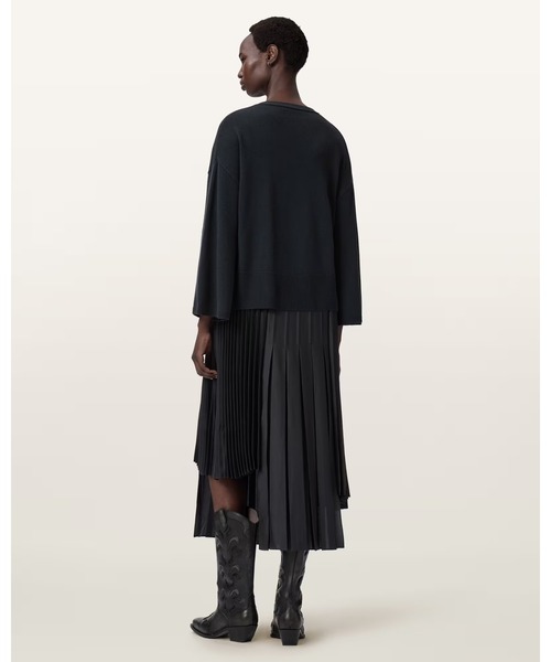 ALLSAINTS(オールセインツ)の「LUCILLE 2-IN-1 DRESS | LUCILLE 2-IN-1 ドレス・ワンピース(ワンピース・レディース・ブルー系その他・L/M/S/XS)」の6枚目の写真