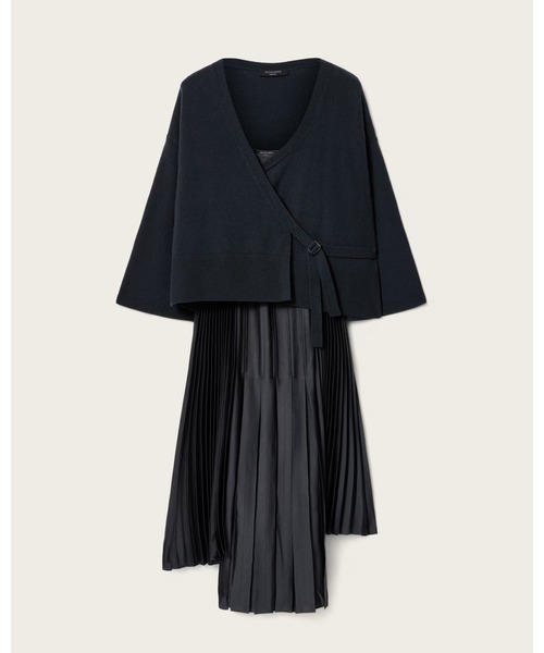 ALLSAINTS(オールセインツ)の「LUCILLE 2-IN-1 DRESS | LUCILLE 2-IN-1 ドレス・ワンピース(ワンピース・レディース・ブルー系その他・L/M/S/XS)」の8枚目の写真