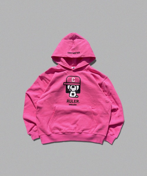 Boxy ruler vivid hoodie（パーカー）｜centimeter（センチメーター