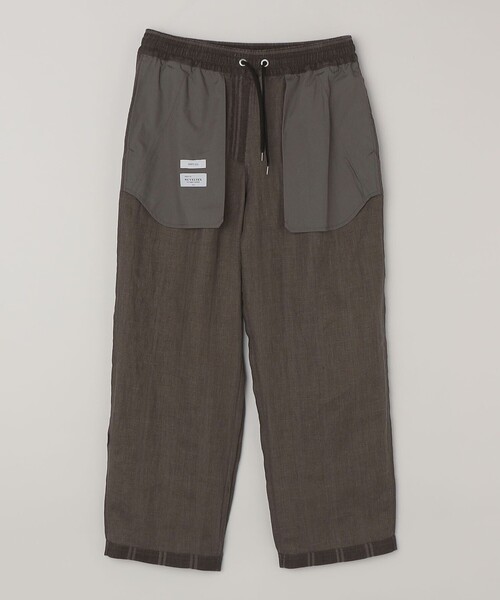 SHIPS any（シップス エニィ）の「SHIPS any: 〈洗濯機可能〉NOVELTEX リネン フリーサイズ リラックス イージー パンツ◇（その他パンツ・メンズ・ナチュラル/ブラック・ONE SIZE）」の4枚目の写真