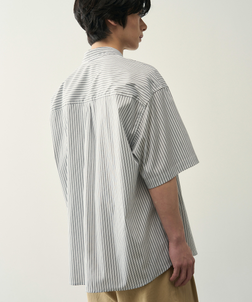 ROTEMBER（ローテンバー）の「マルチレールクロップストライプハーフシャツ[ホワイト]（シャツ/ブラウス・メンズ・その他・SMALL/MEDIUM/LARGE/X-LARGE）」の6枚目の写真