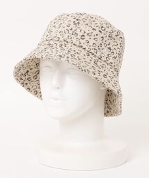 Revo. | レオパードパターン ビジュー ラインストーン ヒョウ柄 バケットハット(ハット)