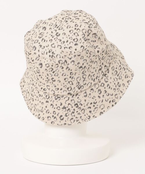Revo.（レボ）の「レオパードパターン ビジュー ラインストーン ヒョウ柄 バケットハット（ハット・レディース・ベージュ/ブラウン/グレー/アイボリー・FREE）」の5枚目の写真
