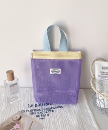 LYEON（リヨン）の「ハンドバッグ型メッシュポーチ/コスメポーチ/トラベルポーチ（ポーチ）」