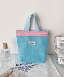 LYEON（リヨン）の「ハンドバッグ型メッシュポーチ/コスメポーチ/トラベルポーチ（ポーチ）」