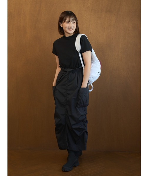 emmi（エミ）の「【USAGI ONLINE・ZOZO限定カラーあり】パッカブルバックパック/撥水（バックパック/リュック・レディース・ブルー/グレー/ライトベージュ/ブラック/オレンジ/ホワイト・F）」の9枚目の写真