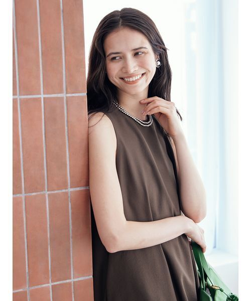 Mila Owen(ミラオーウェン)の「パールチョーカーネックレス(ネックレス・レディース・ホワイト/シルバー・F)」の3枚目の写真