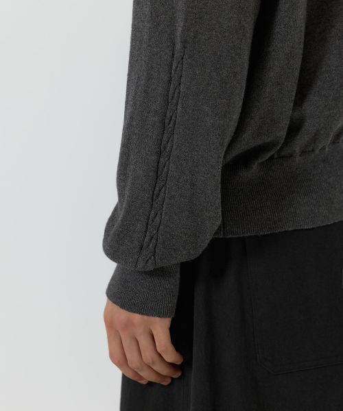 JUAN HOMME(ジュアンオム)の「リファインドVネックニット(チャコール)(ニット/セーター・メンズ・その他・LARGE/MEDIUM)」の6枚目の写真