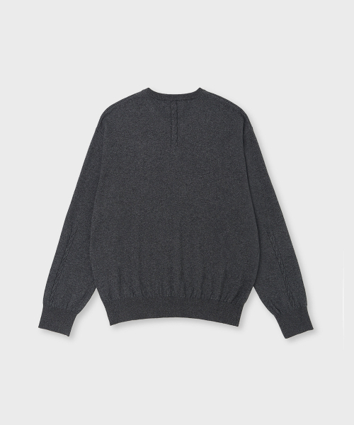 JUAN HOMME(ジュアンオム)の「リファインドVネックニット(チャコール)(ニット/セーター・メンズ・その他・LARGE/MEDIUM)」の9枚目の写真