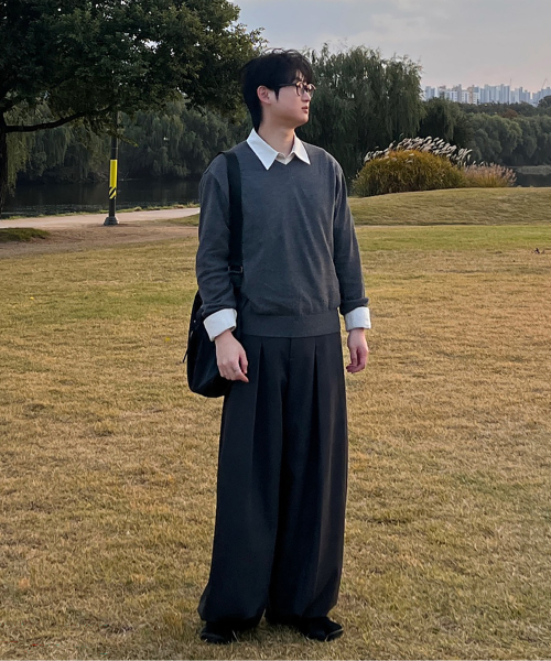 JUAN HOMME(ジュアンオム)の「リファインドVネックニット(チャコール)(ニット/セーター・メンズ・その他・LARGE/MEDIUM)」の10枚目の写真