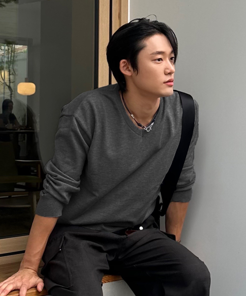 JUAN HOMME(ジュアンオム)の「リファインドVネックニット(チャコール)(ニット/セーター・メンズ・その他・LARGE/MEDIUM)」の11枚目の写真