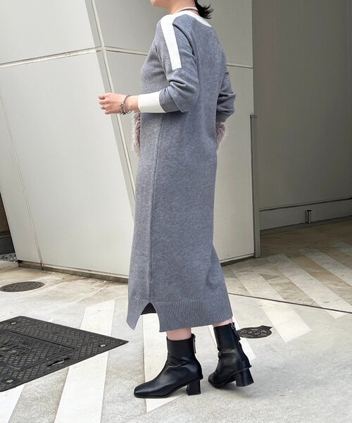 un dix cors（アンディコール）の「肩ラインワンピース（ワンピース・レディース・グリーン/ブラック/グレー・FREE）」の19枚目の写真