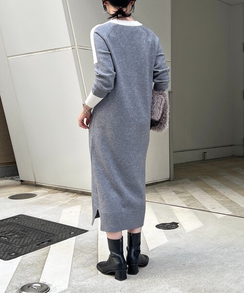 un dix cors（アンディコール）の「肩ラインワンピース（ワンピース・レディース・グリーン/ブラック/グレー・FREE）」の20枚目の写真