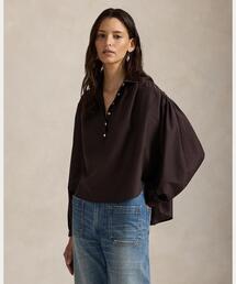 POLO RALPH LAUREN | プリーテッド コットンシルク シャツ(シャツ/ブラウス)