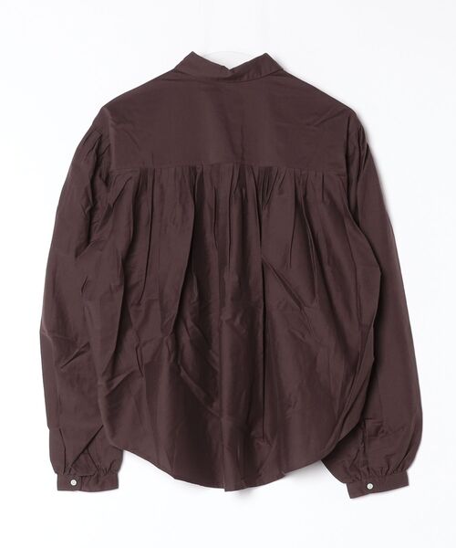 POLO RALPH LAUREN（ポロ ラルフ ローレン）の「プリーテッド コットンシルク シャツ（シャツ/ブラウス・レディース・ブラウン・S/XS/M）」の2枚目の写真
