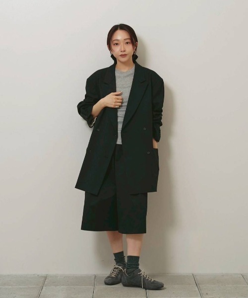 TODAYFUL(トゥデイフル)の「Soft Fraice T-shirts(Tシャツ/カットソー・レディース・スミクロ/グレー/アイボリー・FREE)」の14枚目の写真