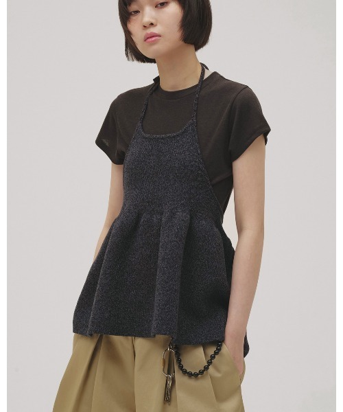 TODAYFUL(トゥデイフル)の「Soft Fraice T-shirts(Tシャツ/カットソー・レディース・スミクロ/グレー/アイボリー・FREE)」の10枚目の写真