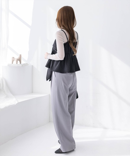 clear（クリア）の「無地柄アソートリボン風ビスチェ［大人 カジュアル ガーリー 着回し力抜群］≪新作≫（キャミソール・レディース・オフホワイト/ブラック系その他/ブラック/ホワイト系その他/イエロー・F）」の17枚目の写真