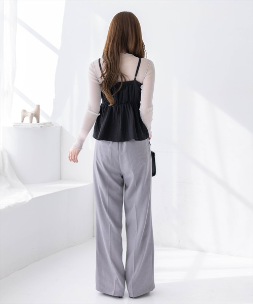 clear（クリア）の「無地柄アソートリボン風ビスチェ［大人 カジュアル ガーリー 着回し力抜群］≪新作≫（キャミソール・レディース・オフホワイト/ブラック系その他/ブラック/ホワイト系その他/イエロー・F）」の18枚目の写真