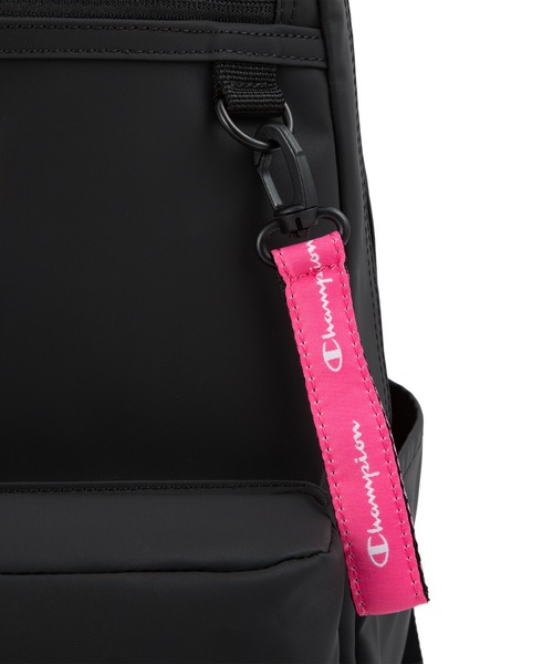 Champion（チャンピオン）の「チャンピオン リュックサック ラウンド型 通学 65452（バックパック/リュック・メンズ・ブラック×レッド/ブラック×ブラック/ブラック×グリーン/ブラック×ピンク・FREE）」の11枚目の写真