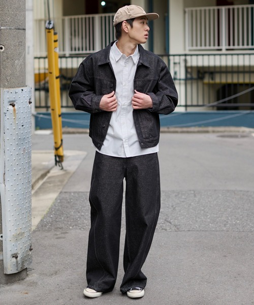 WEGO（ウィゴー）の「WEGO/【26年春夏新作】カバーフィットフラップデニムパンツ（デニムパンツ・メンズ・インディゴブルー/ブラック系2・MEDIUM/LARGE）」の19枚目の写真